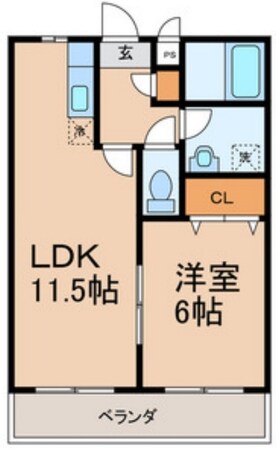 ピースコートの物件間取画像